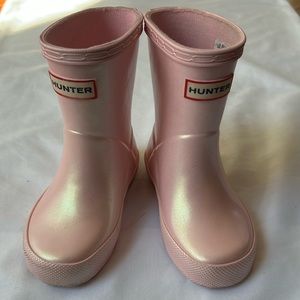 Toddler Hunter Pink Sparkle Rainboots - Size 5